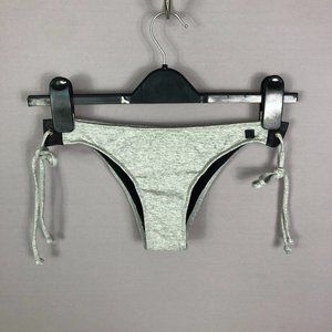 One Teaspoon Gray Strappy String Tie Waist Bikini Bottom Size Small